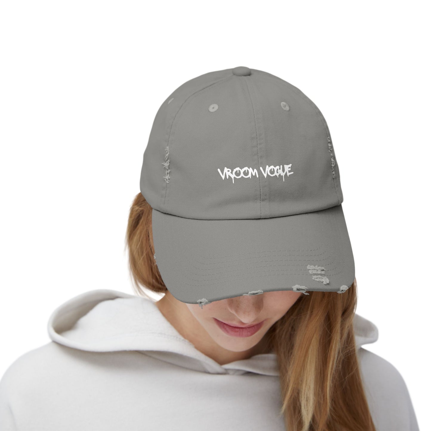 VroomVouge - Unisex Distressed Cap