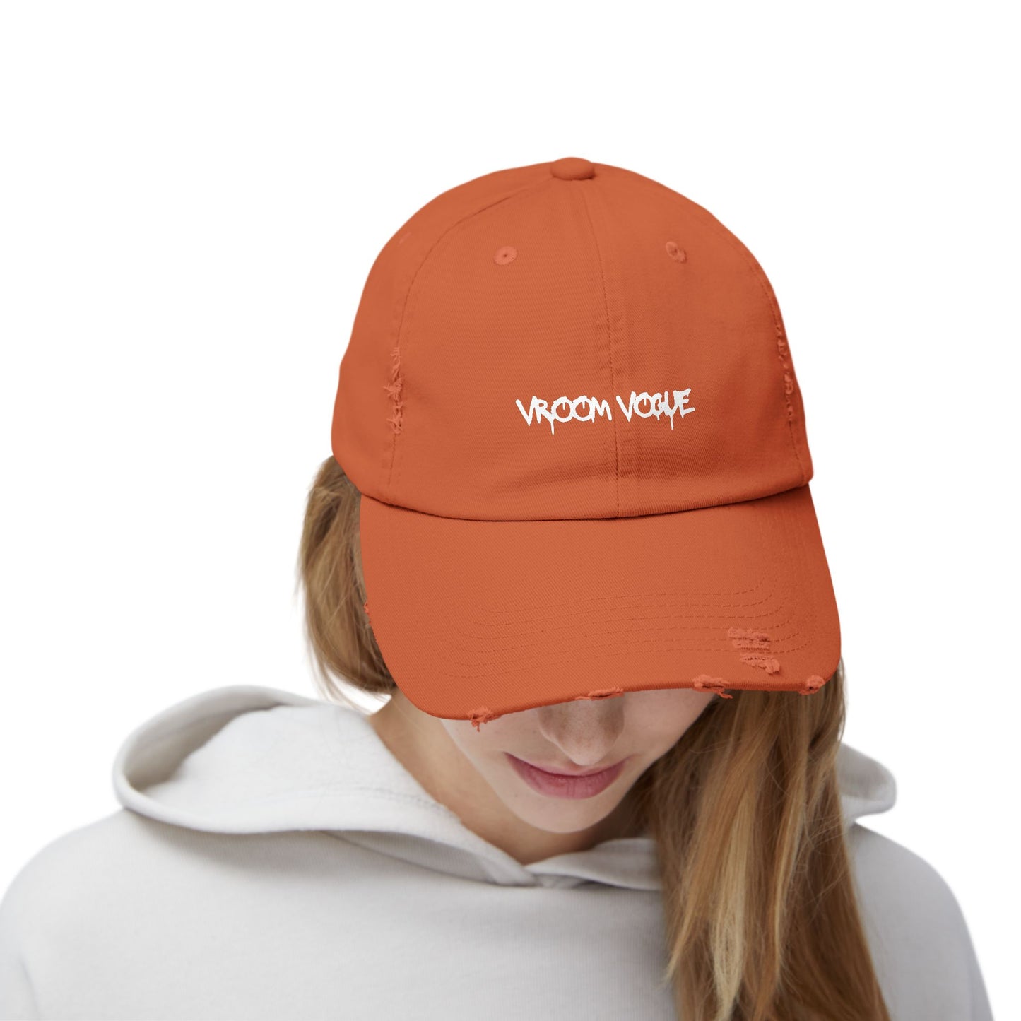 VroomVouge - Unisex Distressed Cap