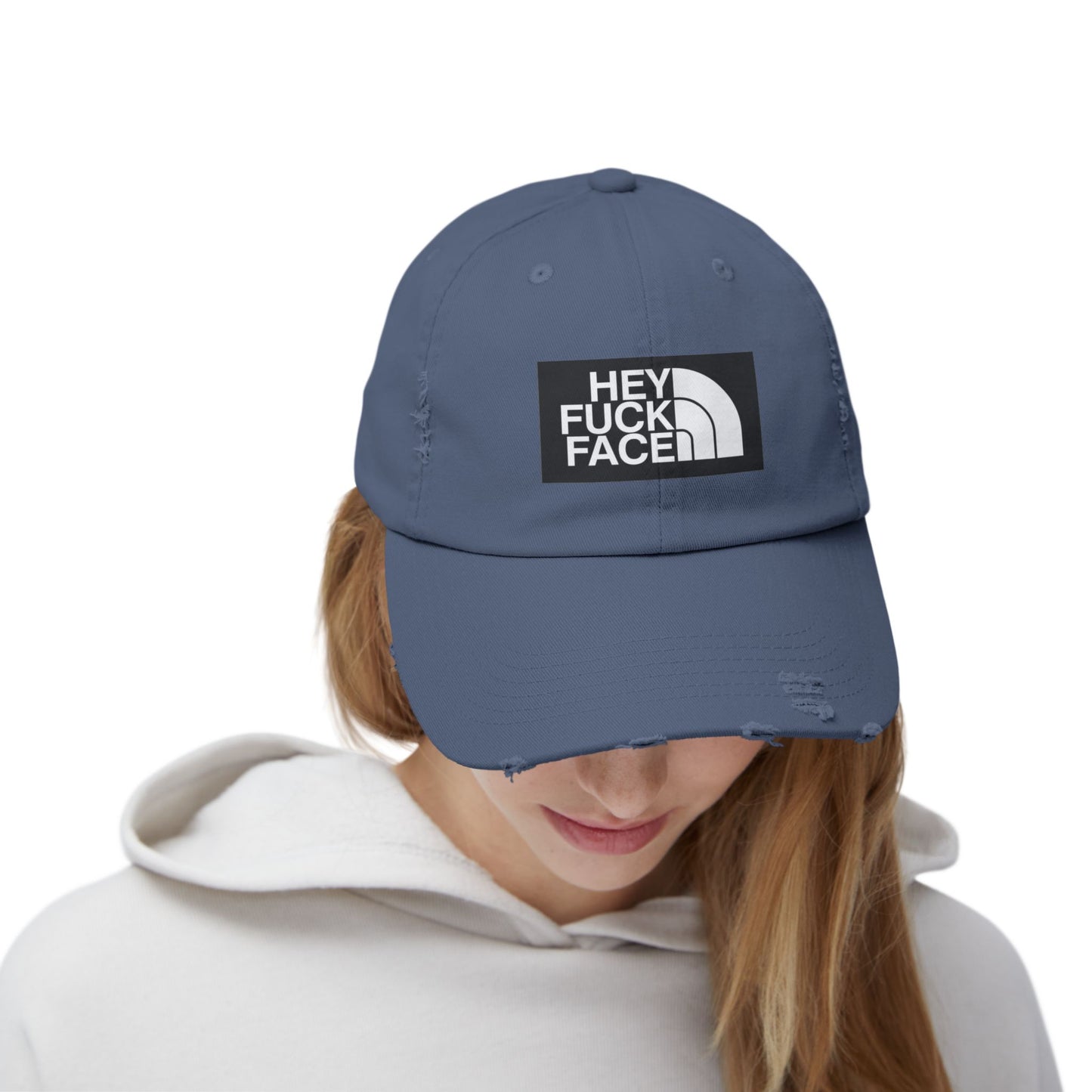 HeyFuckFace - Unisex Distressed Cap