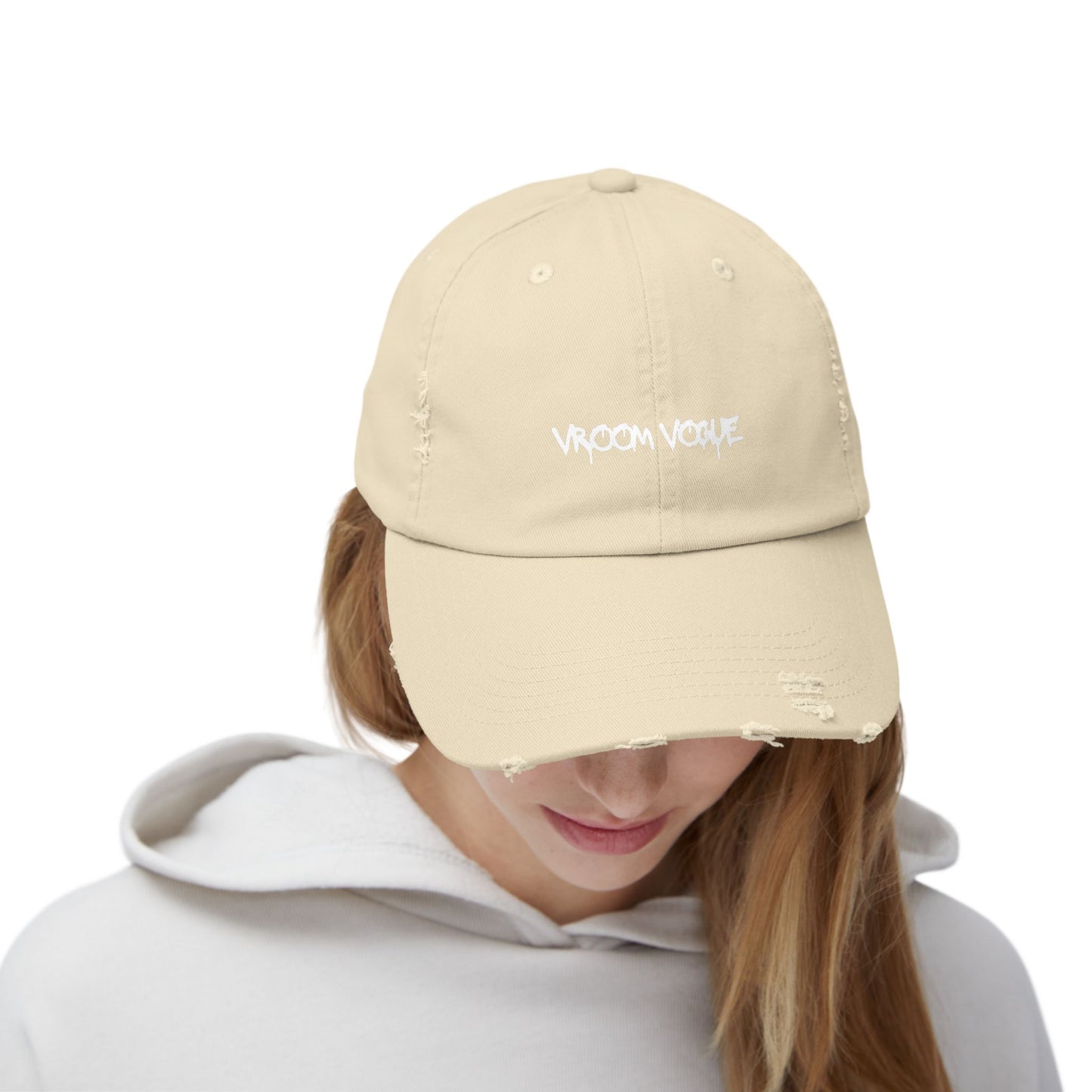 VroomVouge - Unisex Distressed Cap