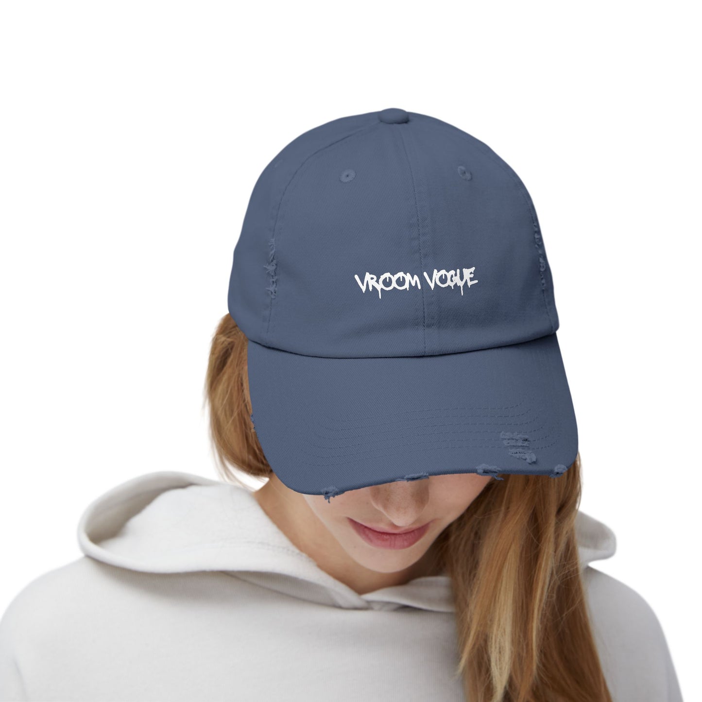 VroomVouge - Unisex Distressed Cap