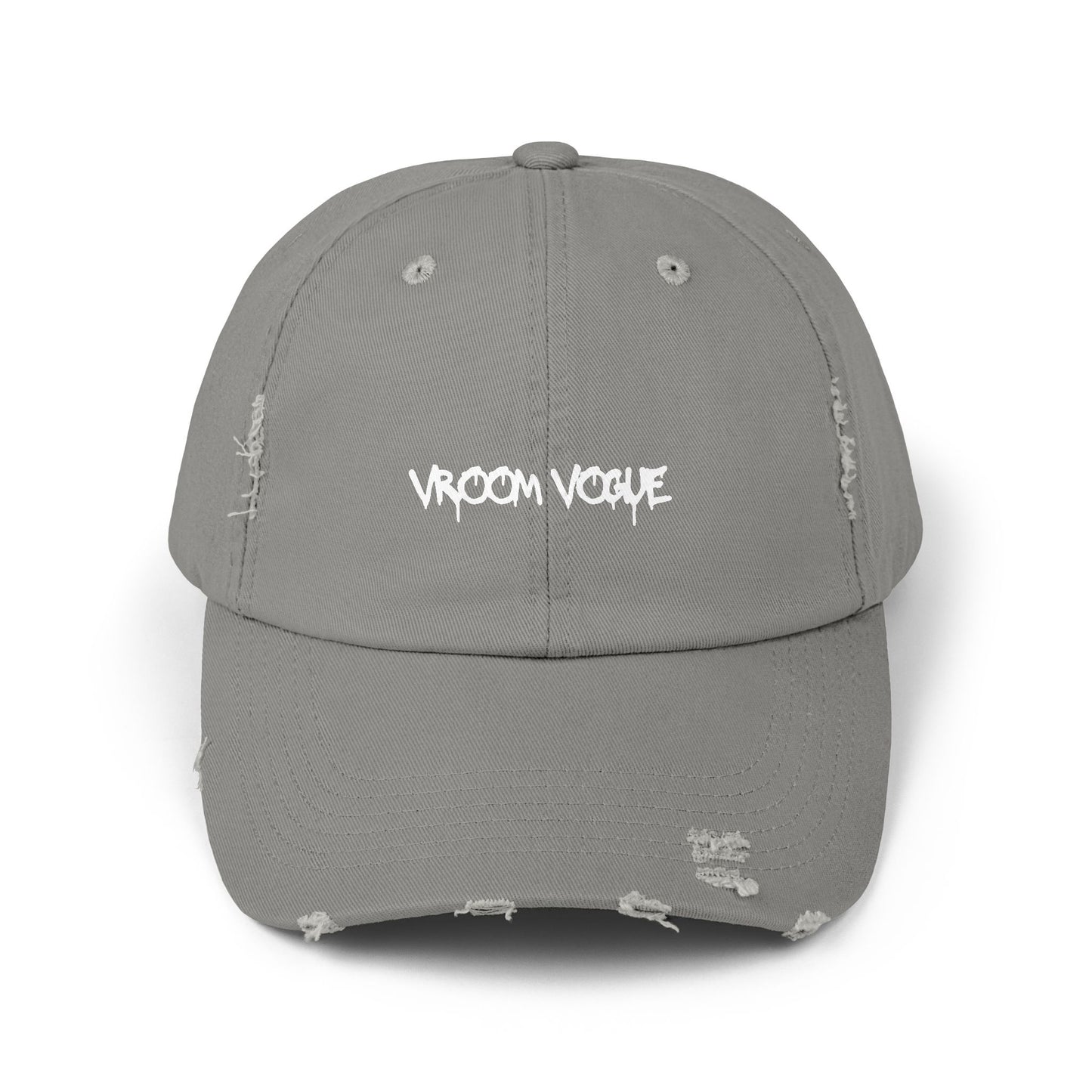 VroomVouge - Unisex Distressed Cap