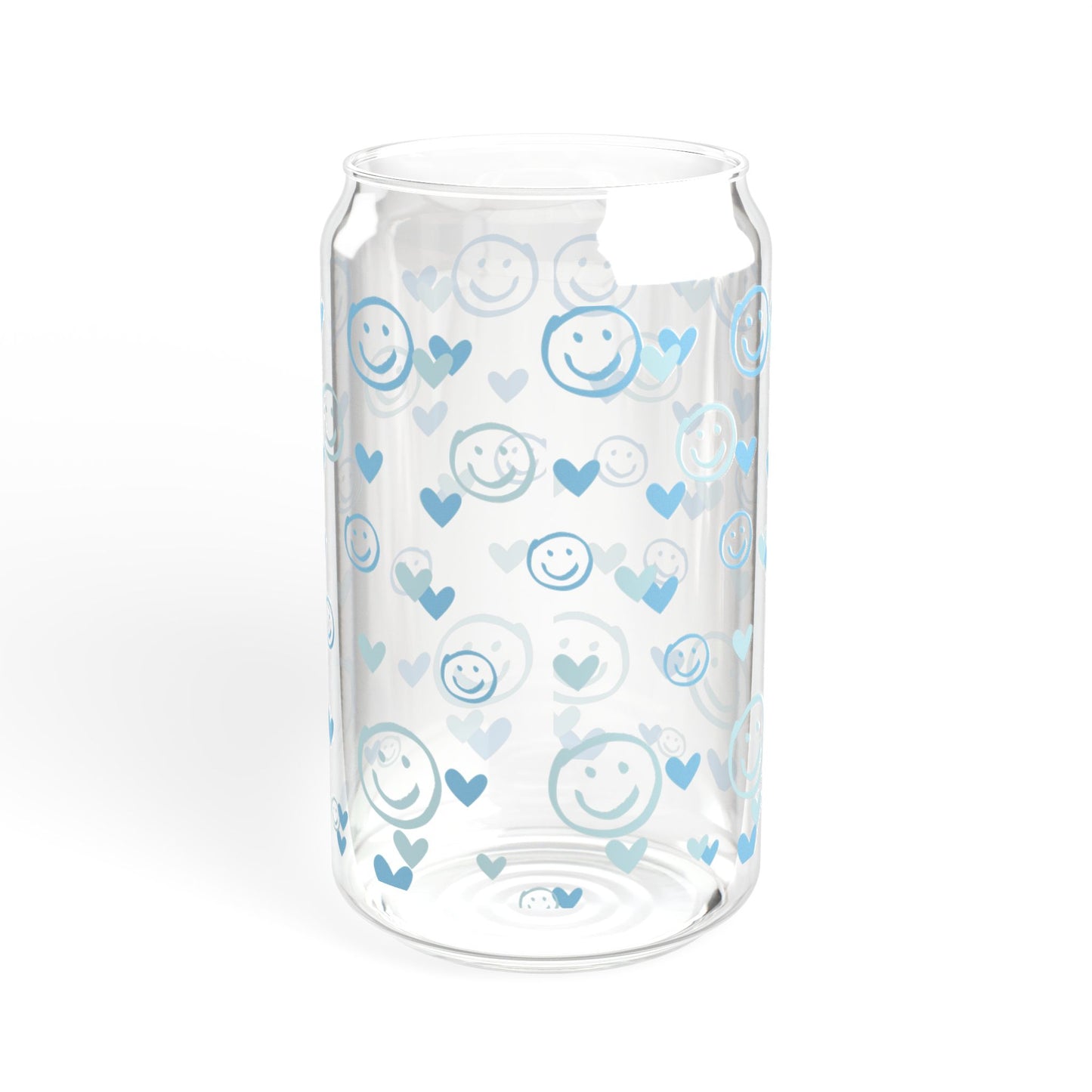 Smiley Blue - Sipper Glass