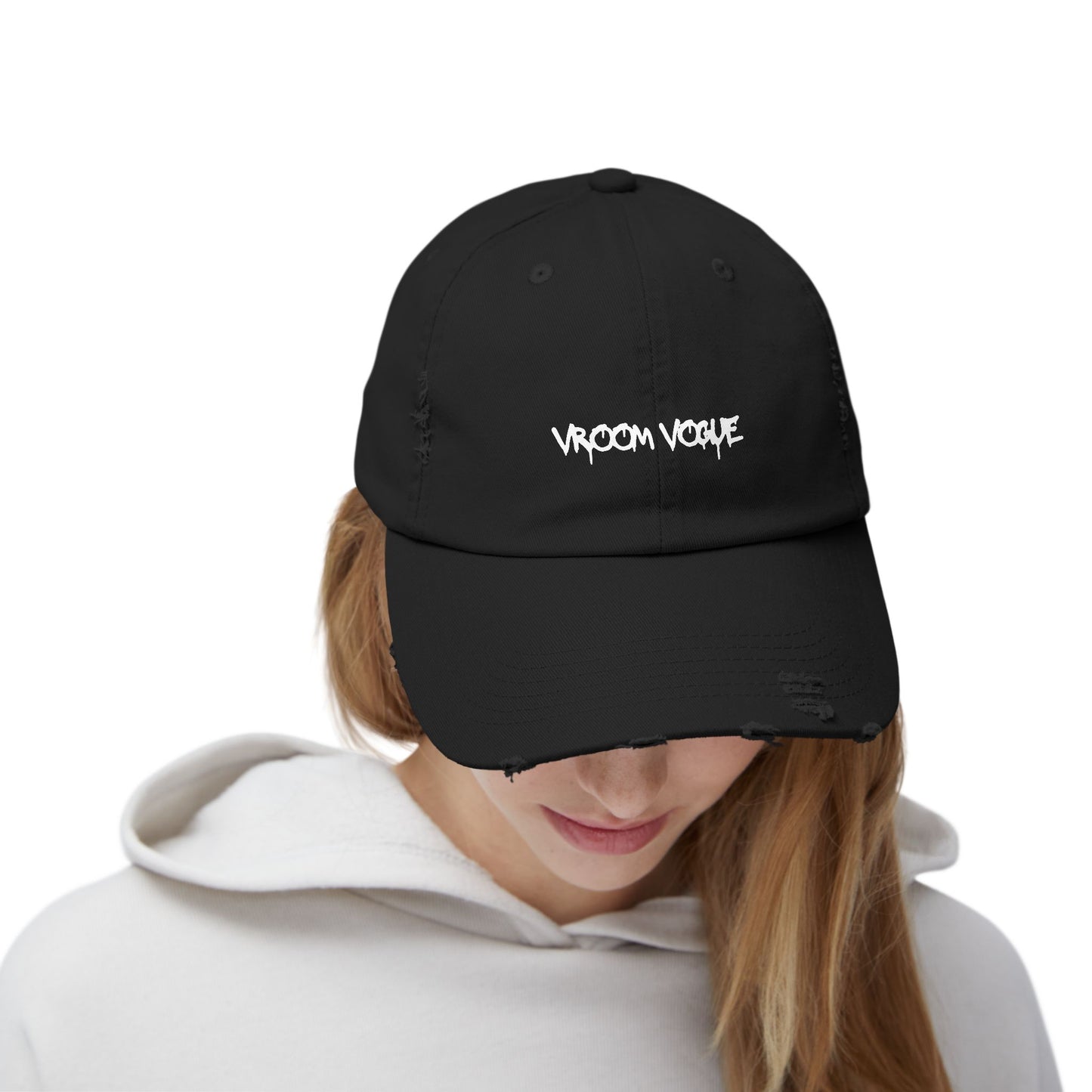 VroomVouge - Unisex Distressed Cap