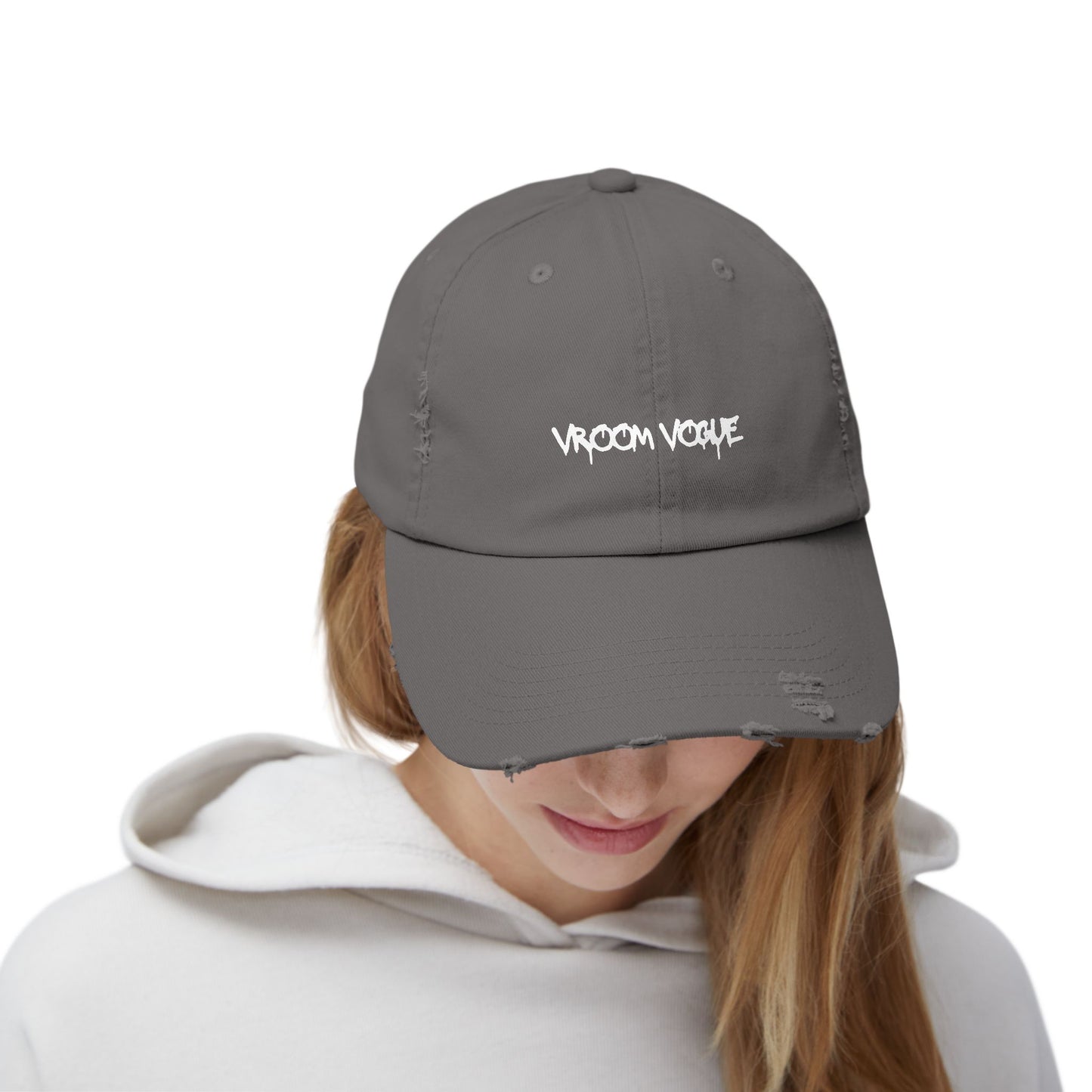 VroomVouge - Unisex Distressed Cap