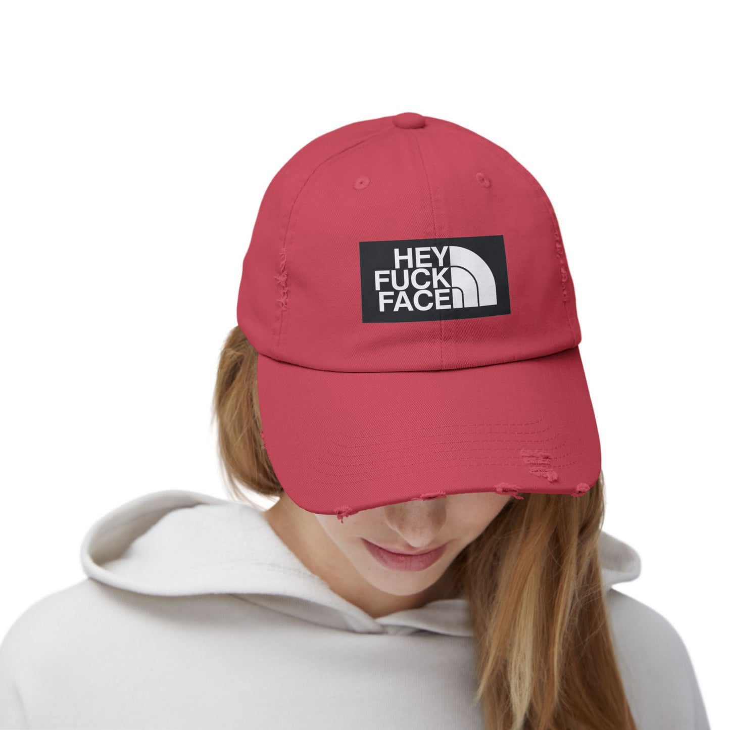 HeyFuckFace - Unisex Distressed Cap