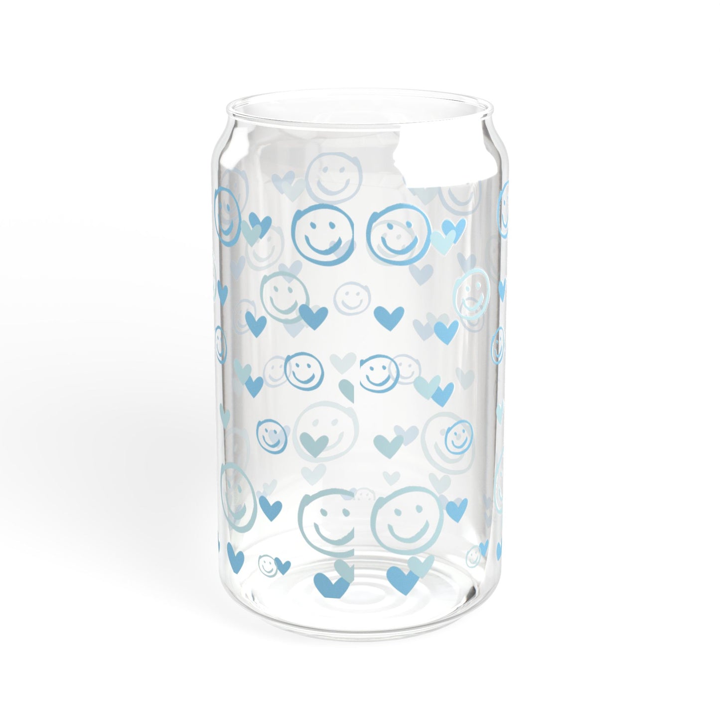 Smiley Blue - Sipper Glass